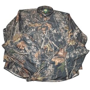 Cabelas Camo Set Men Long Sleeve Button Up Shirt 3XL Tall Pants 46R Outdoor Gear